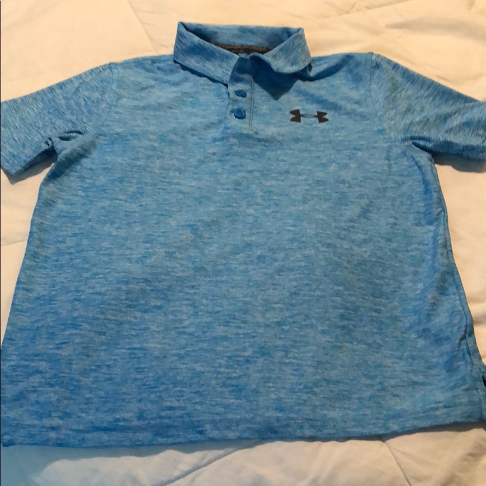 EUC Under Armour boys golf shirt, youth small